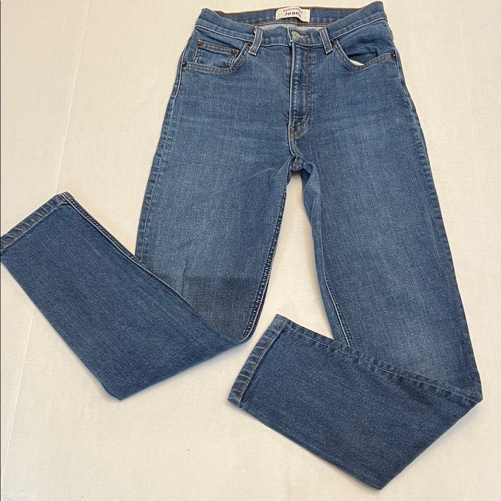 REFORMATION JEANS HIGH & SKINNY CROP IN GENEVA WASH SIZE 25